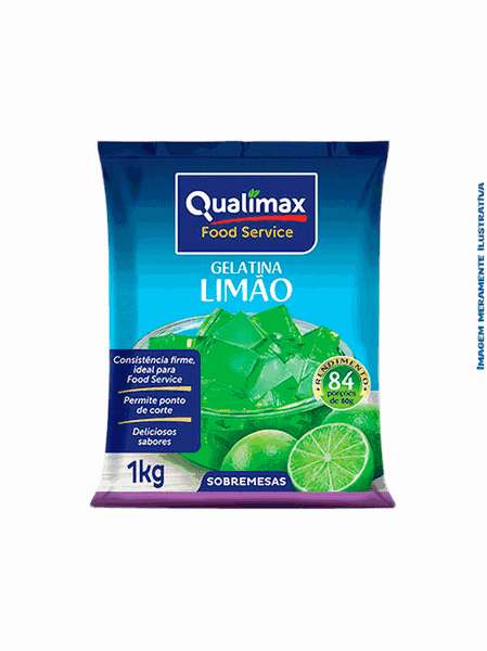 Gelatina de Limão Qualimax 1kg