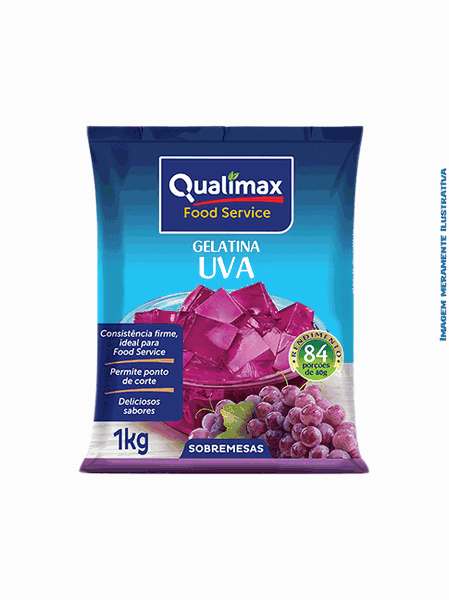 Gelatina de Uva Qualimax 1kg