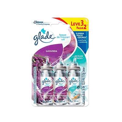 Glade Refil 12ml - Cartela com 3 Unidades