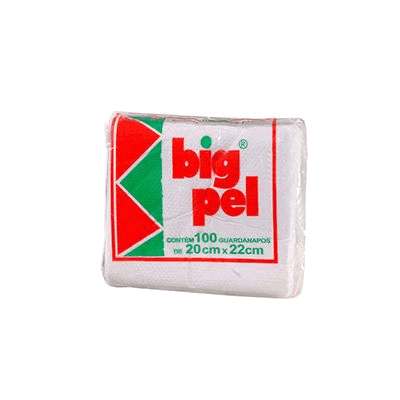 Guardanapo Simples Big Pel 20x20 cm - Pacote com 100 Unidades