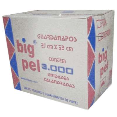 Guardanapo Simples Big Pel 27x32cm - Caixa com 30 pcts x 100 uni