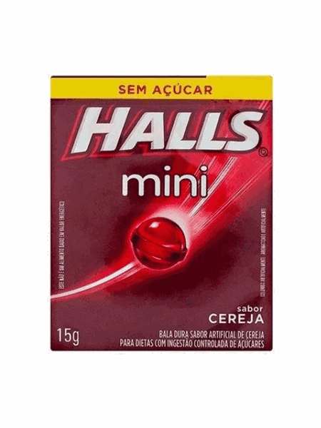 Halls Mini Cereja sem Açúcar 18x15g