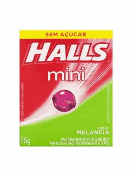 Halls Mini Melancia sem Açúcar 18x15g