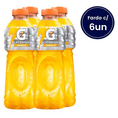 Isotônico Gatorade de Maracujá 500ml Pacote com 6 Unidades