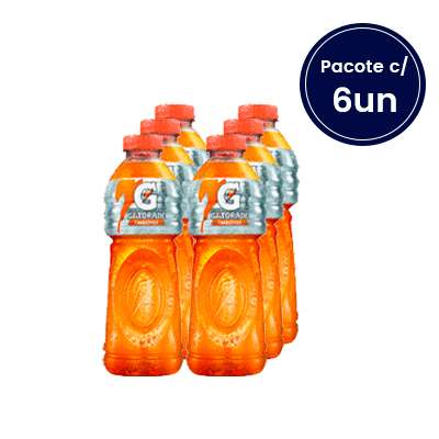 Isotônico Gatorade de Tangerina 500ml - Pacote com 6 Unidades