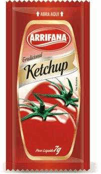 Ketchup Arrifana Sachê - Caixa com 175 unidades