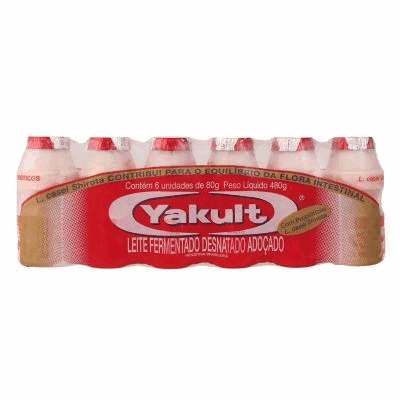 Leite Fermentado Yakult - Pacote com 6 Unidades