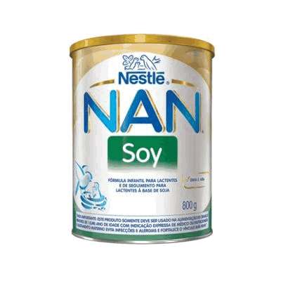 Leite Nan Soy Lata 800g - A Partir do 6° Mês