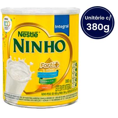 Leite em Pó Integral Ninho Forti+ - Lata com 380g