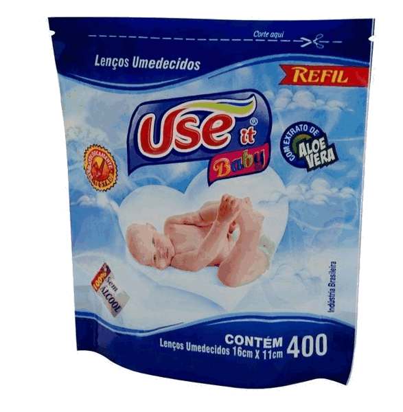 Lenços Umedecidos Use It Baby - Refil com 400 Unidades