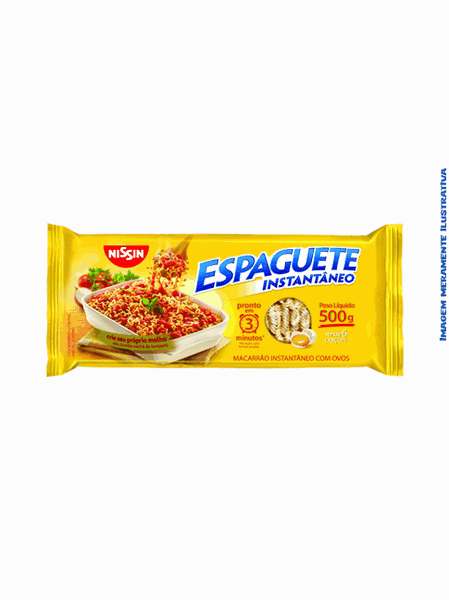 Macarrão Instantâneo Espaguete Nissin 500g