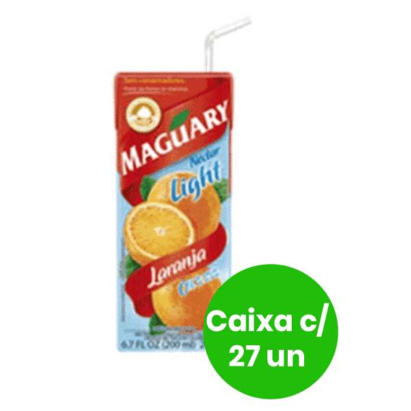 Maguary de Laranja Light 200ml - Caixa com 27 Unidades