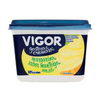 Margarina sem Sal Vigor - Pote com 500g