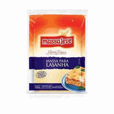 Massa Fresca para Lasanha Massa Leve - Pacote com 1kg