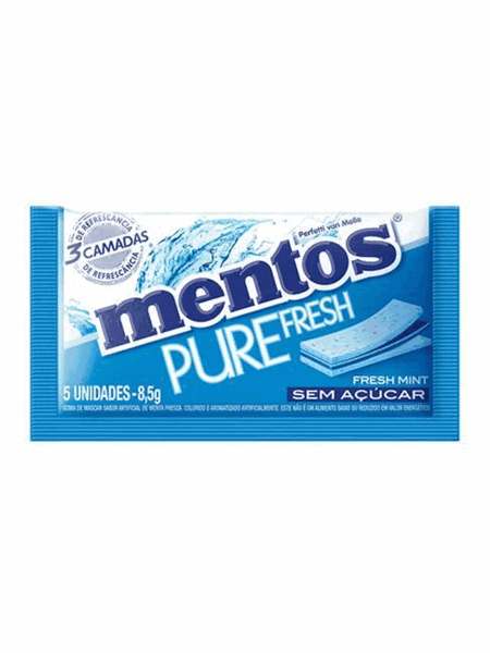 Mentos Goma de Mascar Pure Fresh Mint 3 Camada 15x8,5g