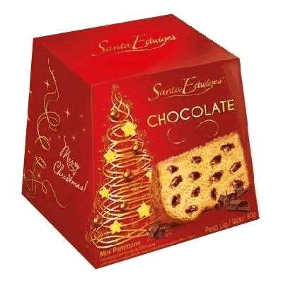 Mini Panettone Gotas de Chocolate Santa Edwiges 80g