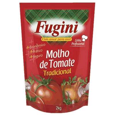 Molho de Tomate Tradicional Fugini - Pacote com 1,7kg