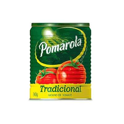 Molho de Tomate Tradicional Pomarola - Lata com 340g