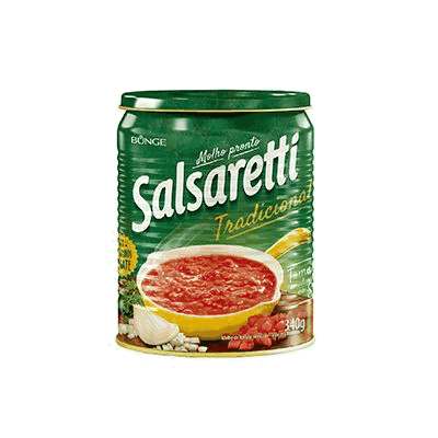 Molho de Tomate Tradicional Salsaretti - Lata com 340g