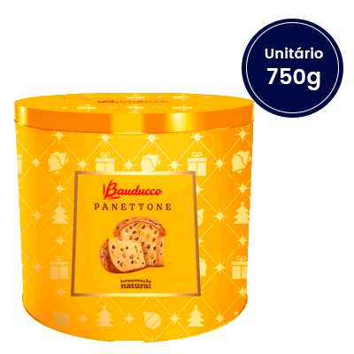 Panettone Frutas Bauducco Lata 750g