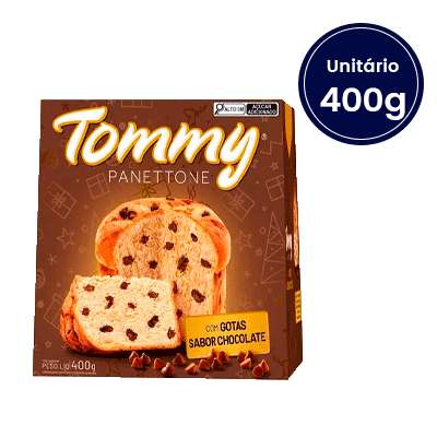 Panettone Gotas de Chocolate Tommy 400g