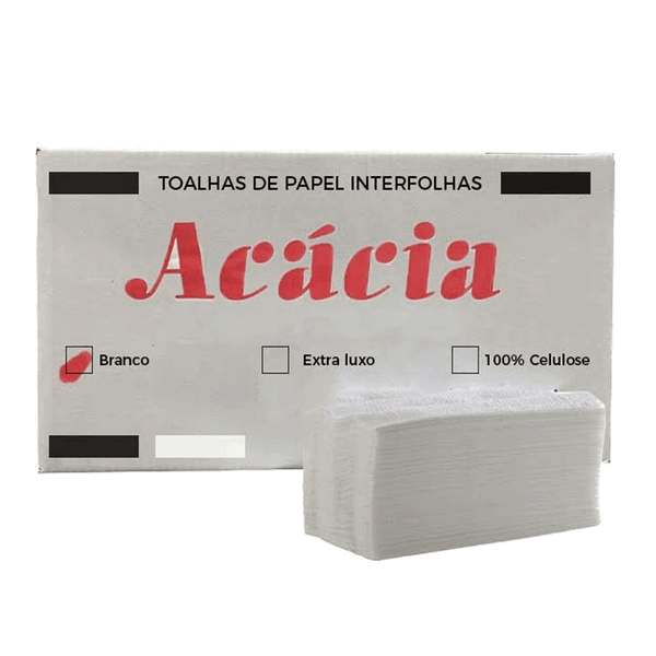 Papel Toalha Interfolha Branco Central Cleaner - Pacote