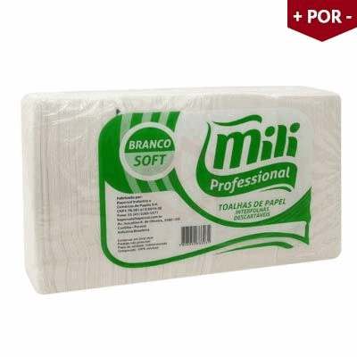 Papel Toalha Interfolha Soft Luxo Mili - Pacote com 1000