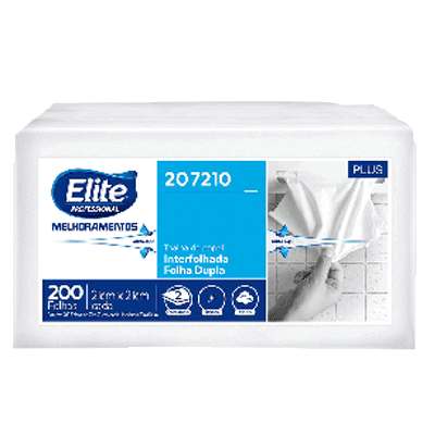 Papel Toalha Interfolha dupla Elite plus com 2400 folhas