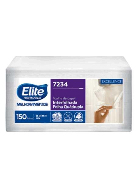 Papel Toalha Interfolha quadrupla Elite Excellence com 2700 fls