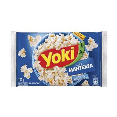 Pipoca de Microondas Sabor Manteiga Yoki - 100g