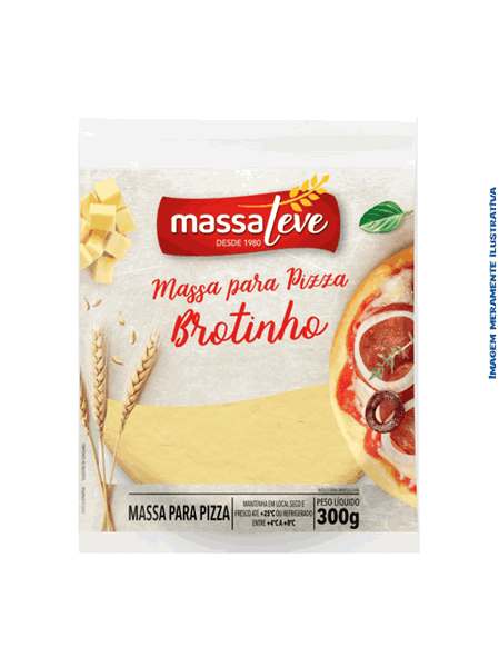 Pizza Brotinho Massa Leve - Pacote com 300g