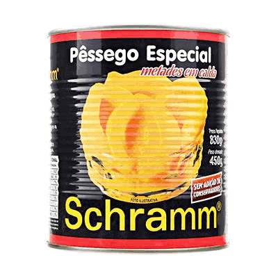 Pêssego em Calda Schramm - Lata com 450g