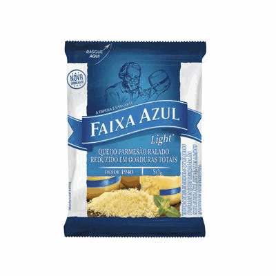 Queijo Parmesão Ralado Faixa Azul - Pacote com 50g