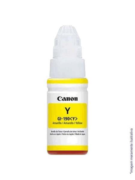 Refil de Tinta Canon Amarelo GL-190 70ml