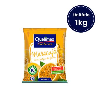 Refresco em Pó de Maracujá Qualimax - 1kg