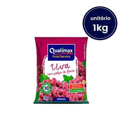 Refresco em Pó de Uva Qualimax - 1kg