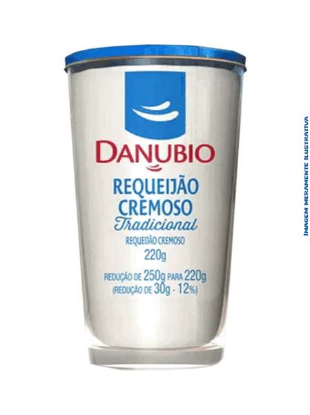 Requeijão Cremoso Danubio - Copo com 220g