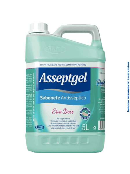 Sabonete Líquido Asseptgel Erva Doce- 5L