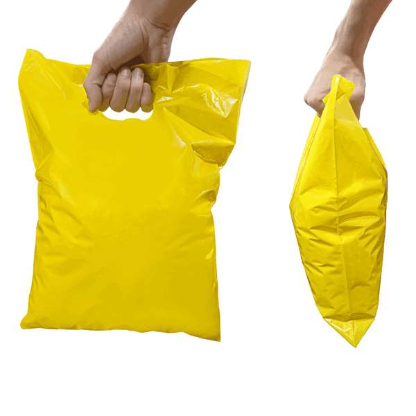 Sacola Boca de Palhaço amarelo 5 kg 20x30