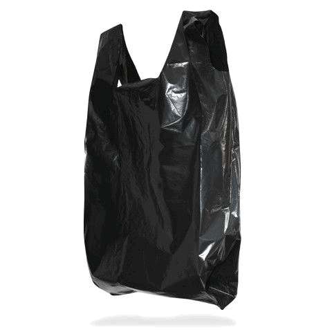 Sacola Preta Reciclada Pacote Com 5kg 40x50