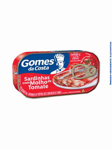 Sardinha com Molho de Tomate Gomes da Costa - 125g