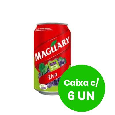 Suco Néctar de Uva Maguary Lata 335ml - Pacote com 6 unidades