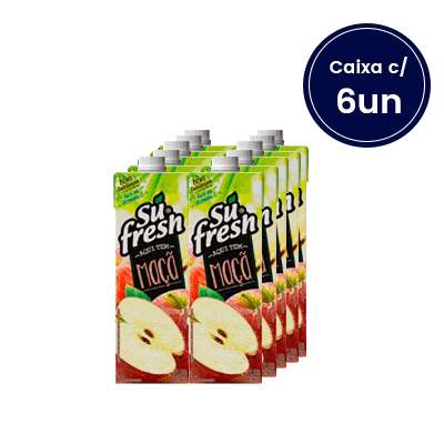 Suco Sabor Maçã Sufresh 1L Caixa Com 6 un