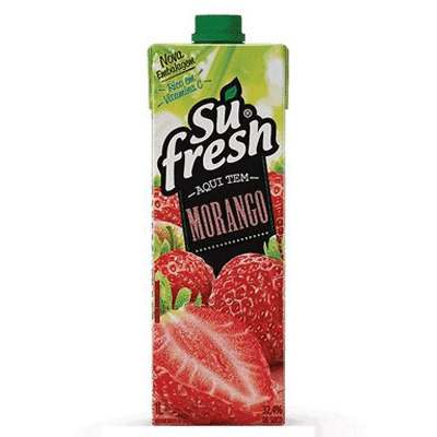 Suco Sabor Morango Sufresh 1L Caixa Com 6 un