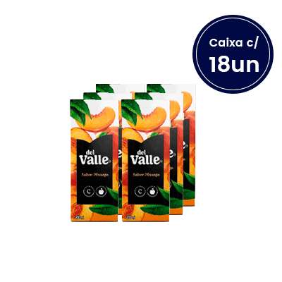 Suco Sabor Pêsssego Del Valle 200ml - Caixa com 18 un