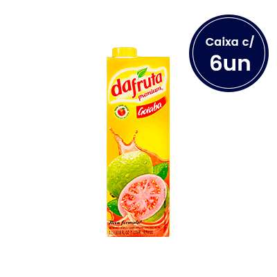 Suco de Goiaba Dafruta 1 Litro - com 6 Unidades