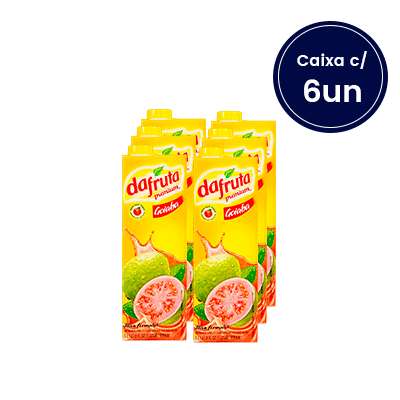 Suco de Goiaba Nectar DaFruta 1 Litro - Caixa c/ 6un