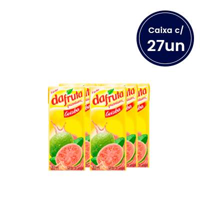 Suco de Goiaba Nectar Dafruta 200ml - Caixa com 27 Unidades