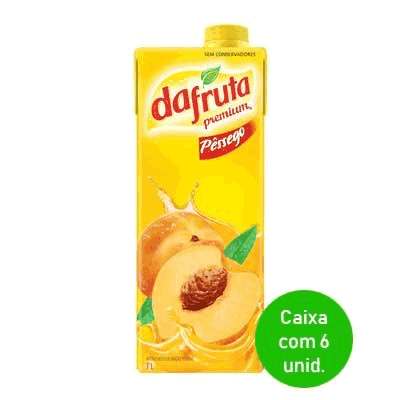 Suco de Pêssego Dafruta 1 Litro - com 6 Unidades