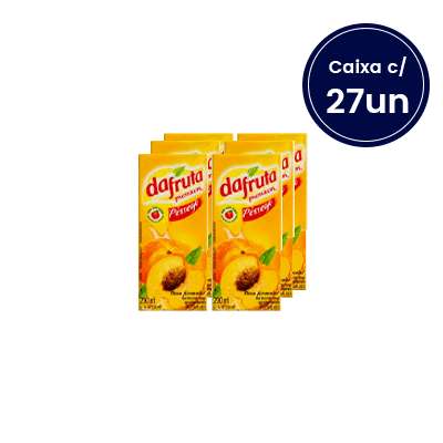 Suco de Pêssego Dafruta 200ml - Caixa com 27 Unidades